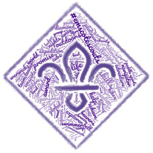 Stylised Word Cloud Fleur-de-Lys